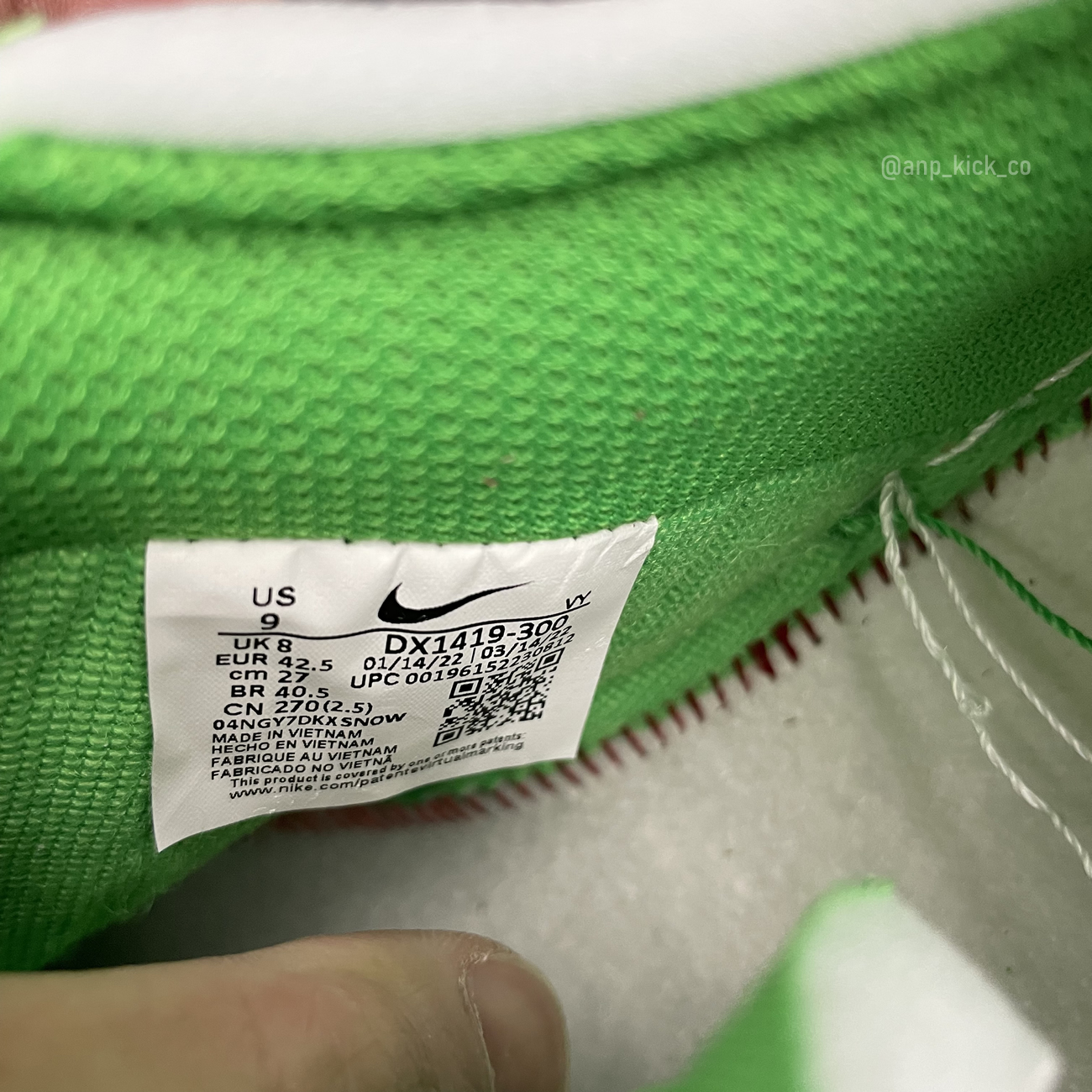 Off White Nike Air Force 1 Low Light Green (11) - newkick.app